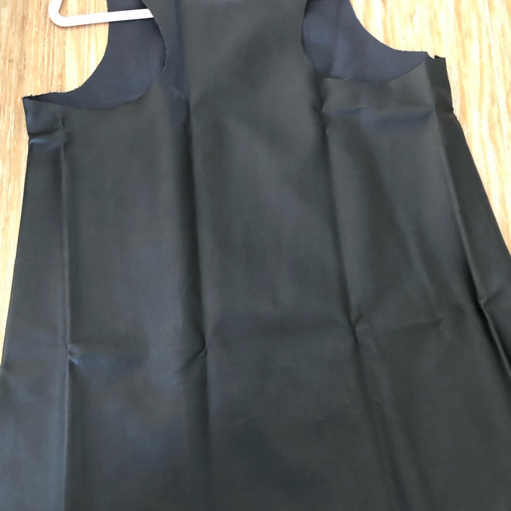 Vegan leather long top